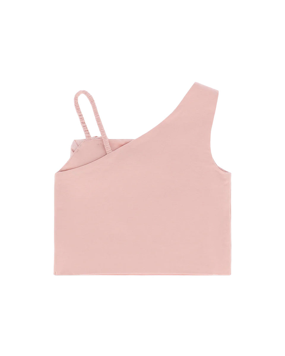 Angel's Face Kids Top Rosa con Applicazione Rosa per Bambine