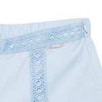 Twinset Kids Short Cielo con Inserti in Pizzo per Bambina
