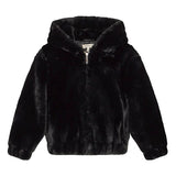 Twinset Kids Bomber Nero in Pelliccia per Bambine