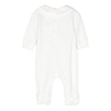 Moschino Kids Tutina Panna con Stampa per Neonati