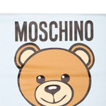 Moschino Kids Coperta Celeste con Teddy Bear per Neonati