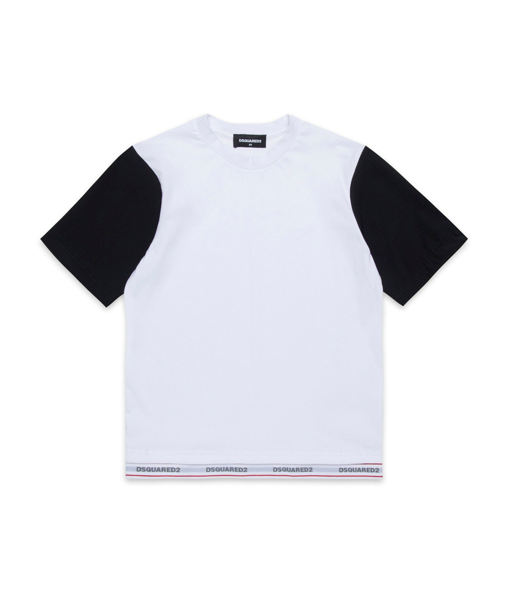 Dsquared2 Kids T-Shirt Bianca con Logo per Bambini