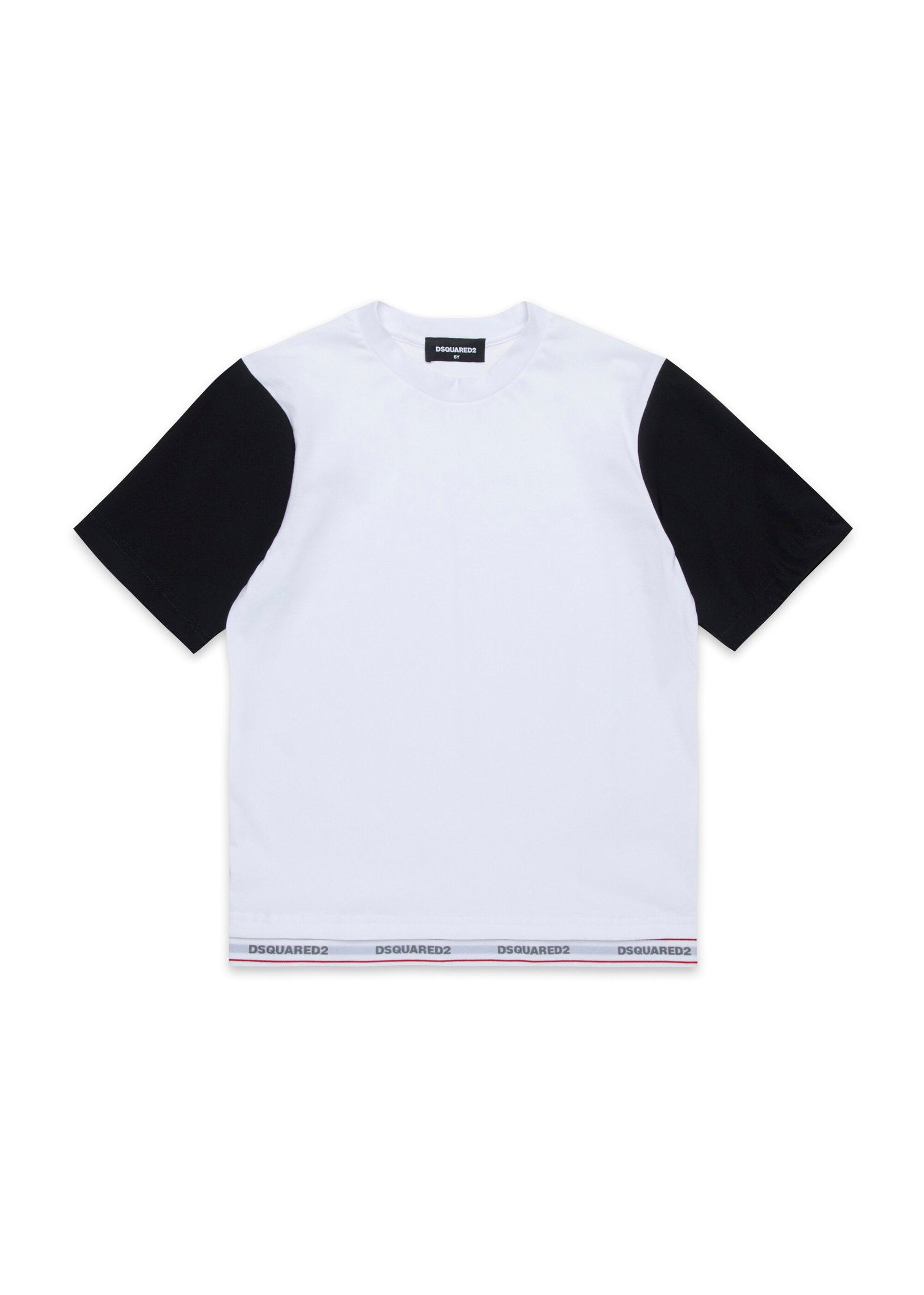 Dsquared2 Kids T-Shirt Bianca con Logo per Bambini