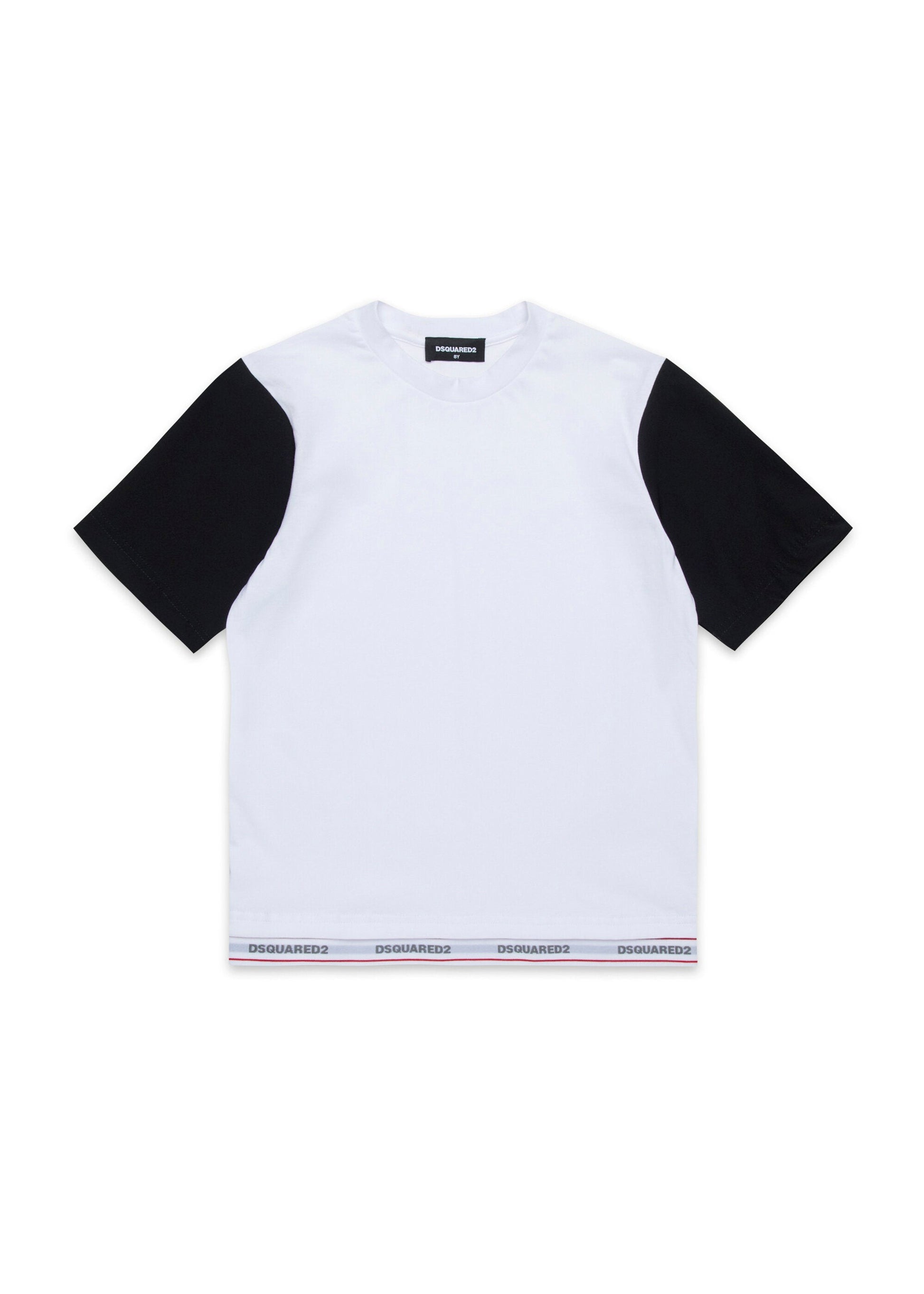 Dsquared2 Kids T-Shirt Bianca con Logo per Bambini