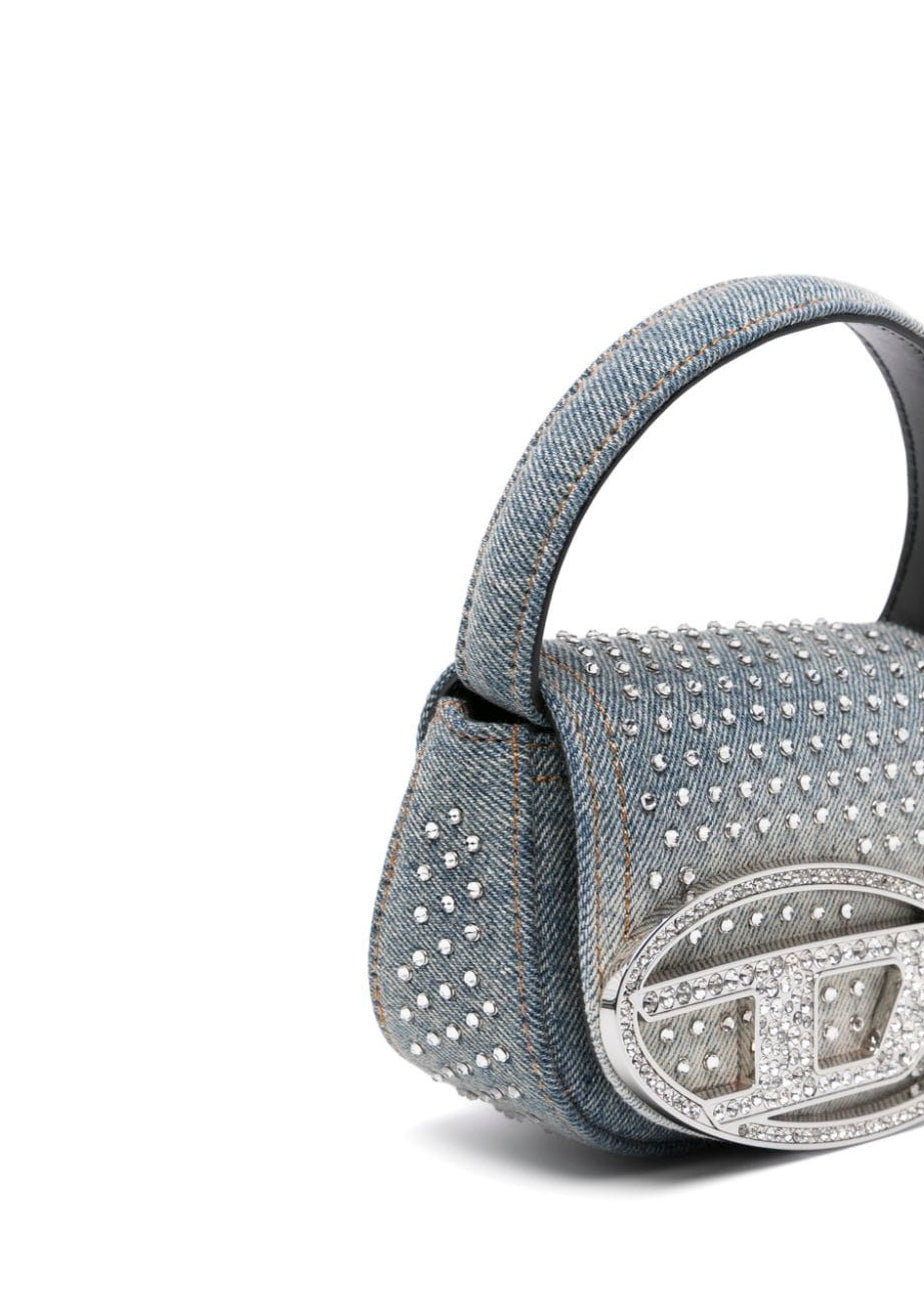 Diesel Kids Borsa a Spalla Jeans con Strass 1DR per Bambine /ì(dettaglio)