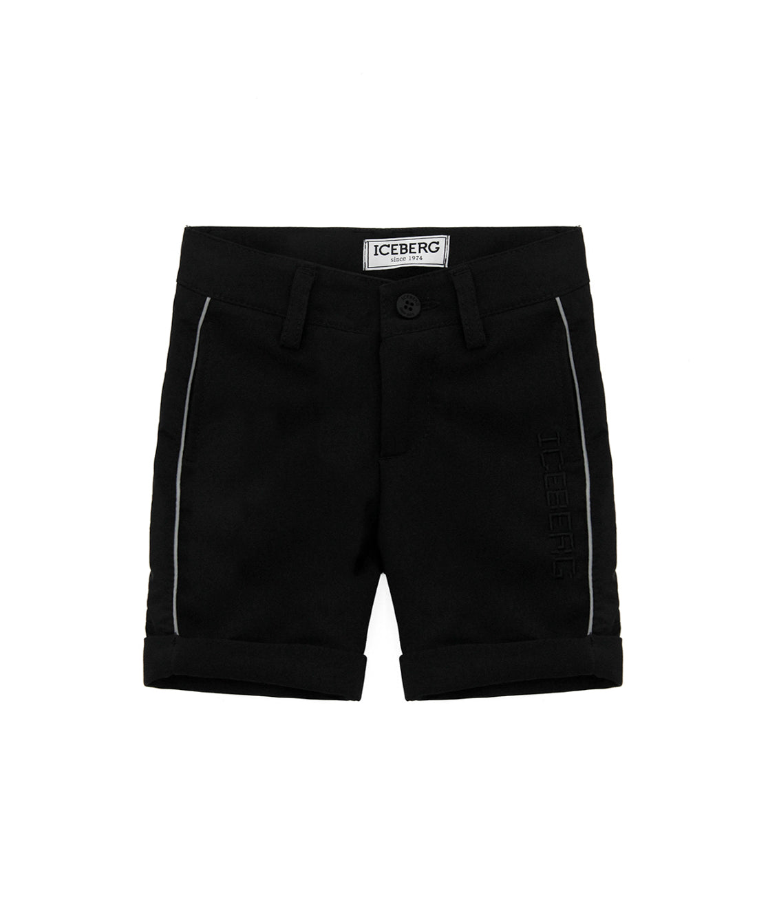 Iceberg Kids Bermuda Nero con Logo