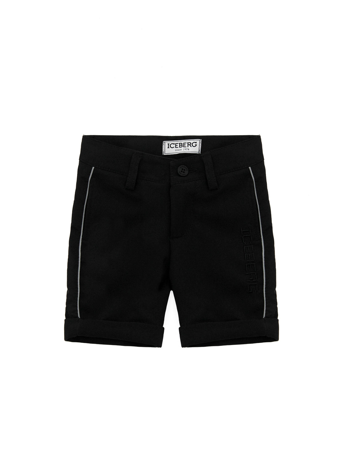 Iceberg Kids Bermuda Nero con Logo
