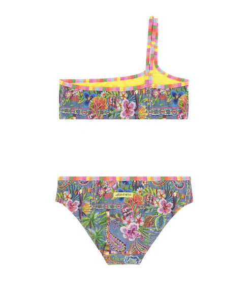 4Giveness Kids Costume Fascia Fantasia Denim Mexican per Bambine