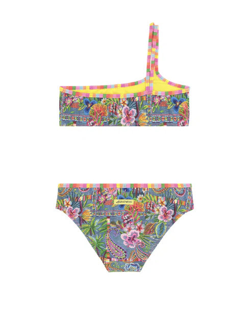 4Giveness Kids Costume Fascia Fantasia Denim Mexican per Bambine