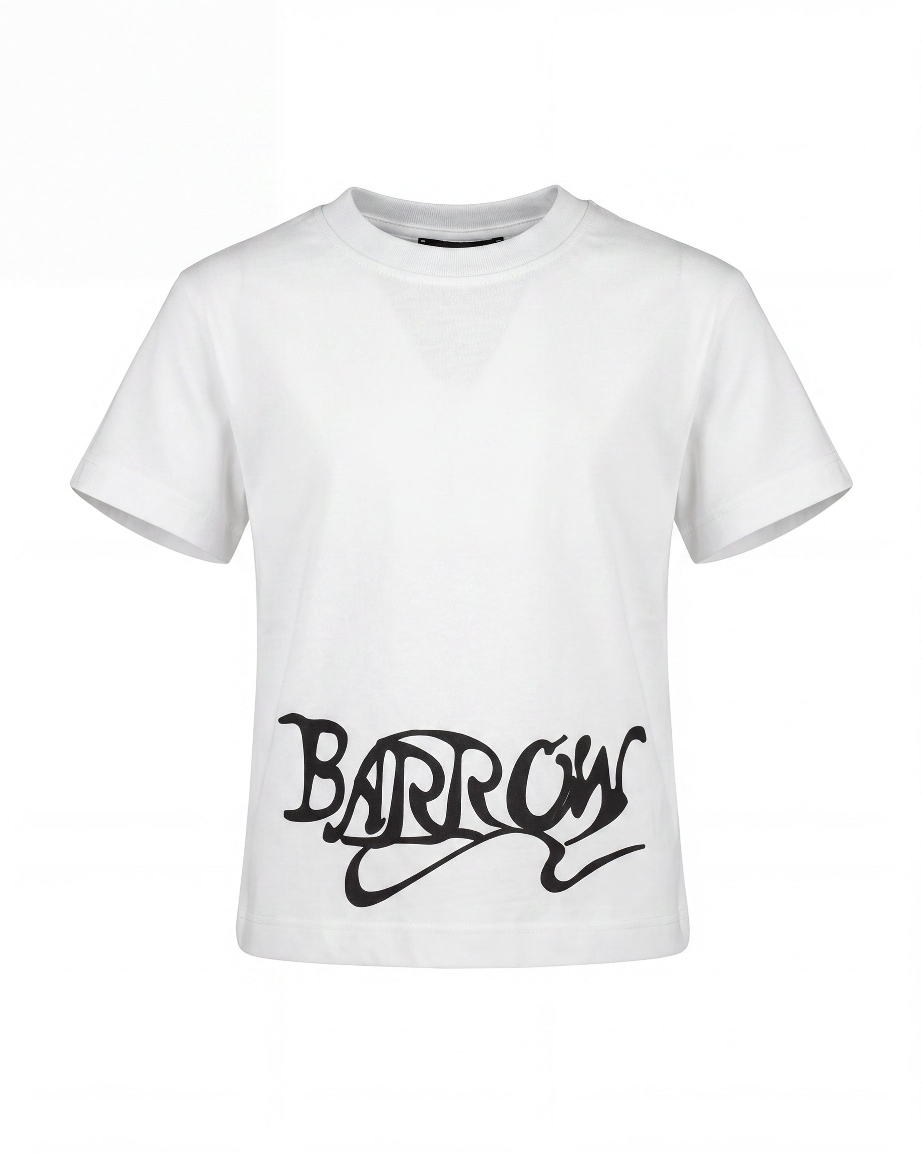 Barrow Kids t-Shirt Off-White con Stampa Logo per Bambine