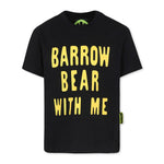 Barrow Kids T-shirt Nera con Stampa Scritta e Logo per Bambini