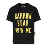 Barrow Kids T-shirt Nera con Stampa Scritta e Logo per Bambini