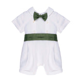 Pagliaccetto Marlù Bianco/Verde Classico per Neonati