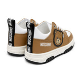 Moschino Kids Sneakers Beige con Logo Teddy per Neonati
