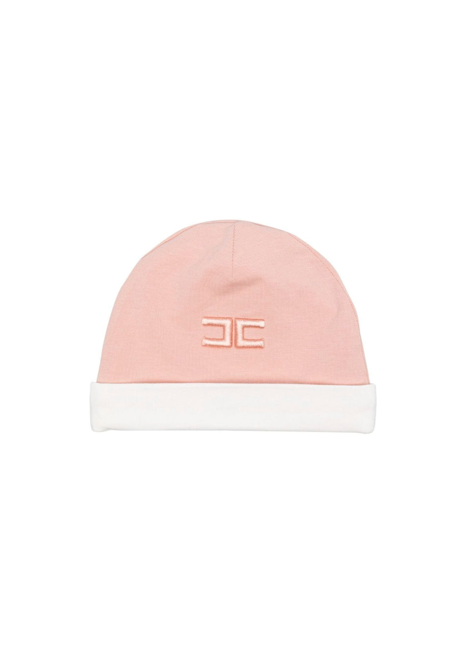 Elisabetta Franchi La Mia Bambina Cappello Rosa con Logo per Neonate