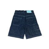 Msgm Kids Short in Denim Lavaggio 0 per Bambini