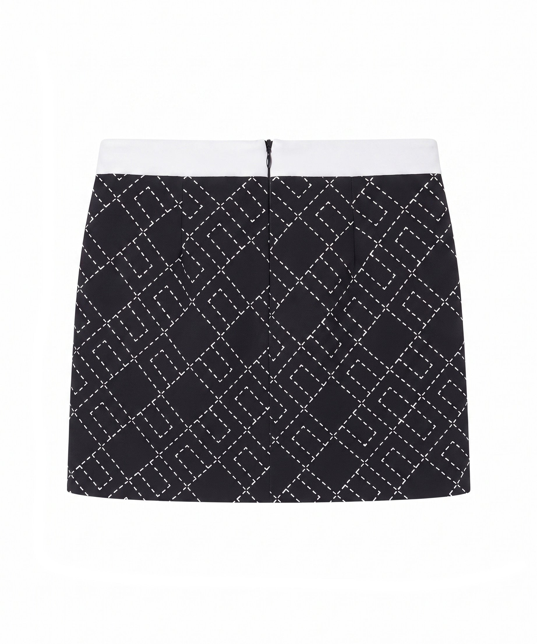 Elisabetta Franchi La Mia Bambina Gonna Nero e Milk All-Over per Bambine