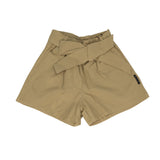 Philipp Plein Kids Short Cammello con Cintura Fiocco per Bambine
