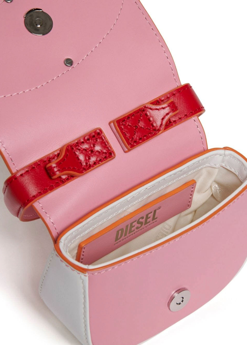 Diesel Kids Borsa a Spalla Rosa/Rossa 1DR per Bambine (dettaglio)