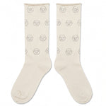 Philipp Plein Kids Calzino Off-White con Logo Strass per Bambine