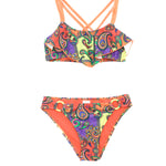 4GIVENESS Costume Bikini a Fascia Fantasia Cashemire per Bambine