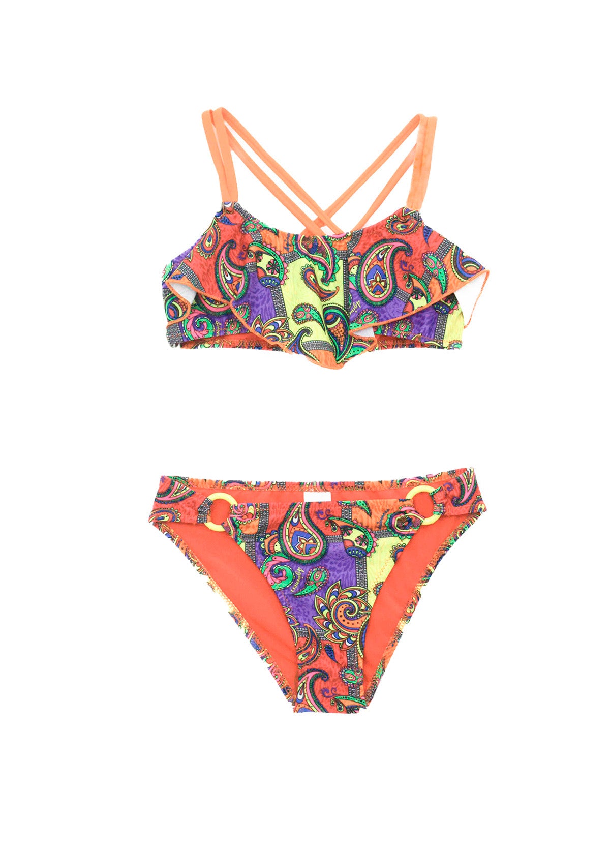 4GIVENESS Costume Bikini a Fascia Fantasia Cashemire per Bambine