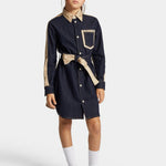 Dsquared2 Kids Abito in Gabardina Beige per Bambine 