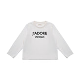 Vicolo Kids T-shirt Bianca Maniche Lunghe per Bambine