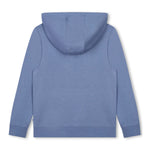 Boss Kids Felpa Celeste con Cappuccio con Logo per Bambini (retro)