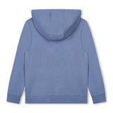 Boss Kids Felpa Celeste con Cappuccio con Logo per Bambini (retro)