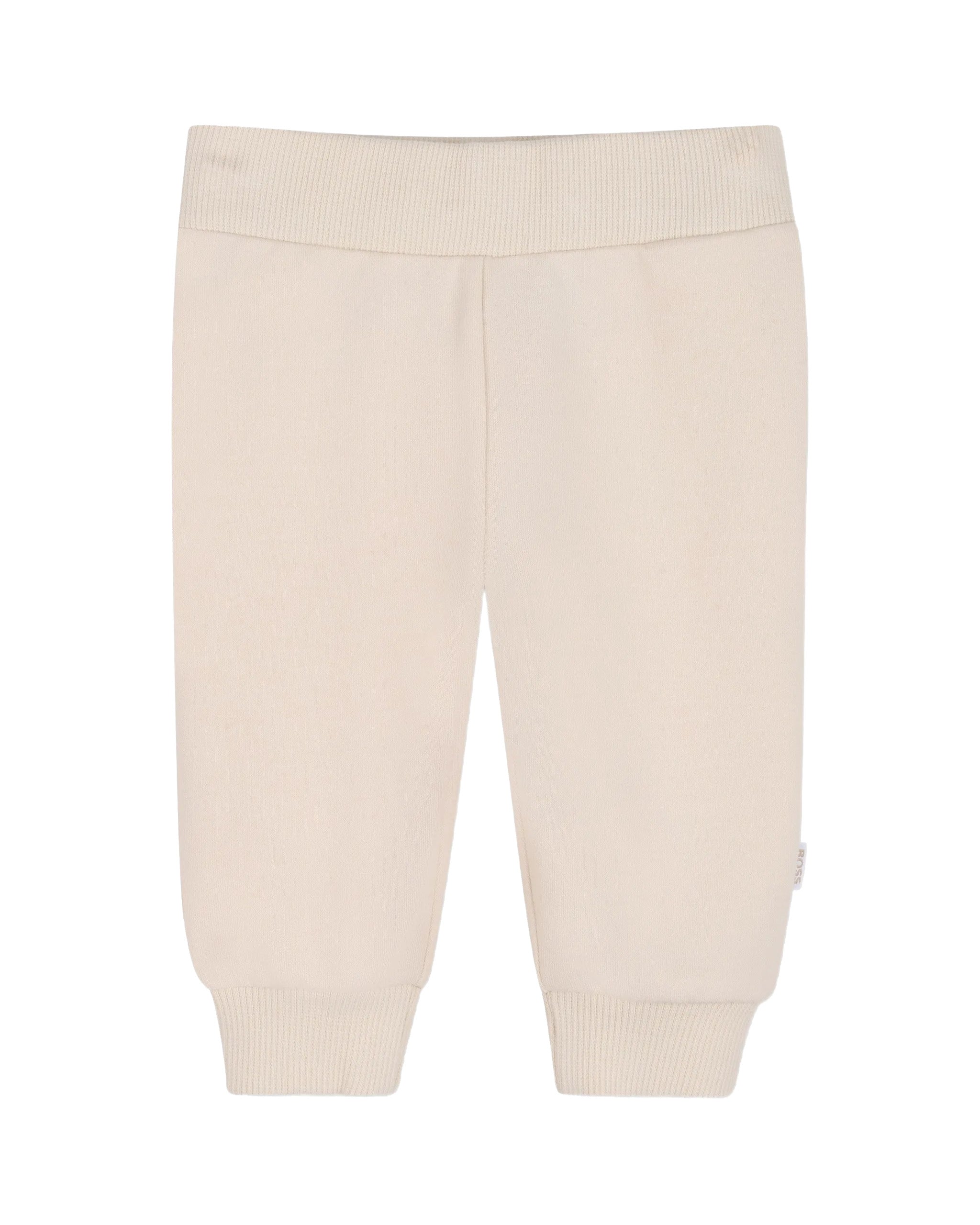 BOSS Kids Completo Beige con Giacca in Felpa e Teddy e Pantaloni con Placca Logo per Neonati