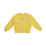 Elisabetta Franchi La Mia Bambina Felpa Sun con Logo Oro per Neonate