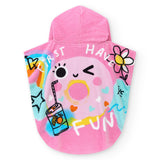 Tuc Tuc Donut Print Beach Towel Pink for Baby Girls