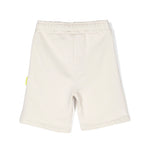 Barrow Kids Short Crema con Stampa Logo per Bambini retro