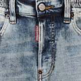 Dsquared2 Kids Bermuda Denim Sfumato per Bambini