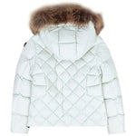 Blauer Kids Giubbino Bianco Blauer Lotus Junior Cappuccio con Pelliccia per Bambine