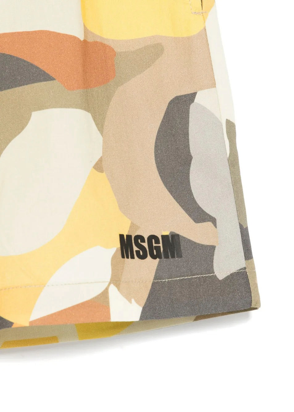 MSGM Kids Bermuda Multicolor con Logo per Bambini (dettaglio)