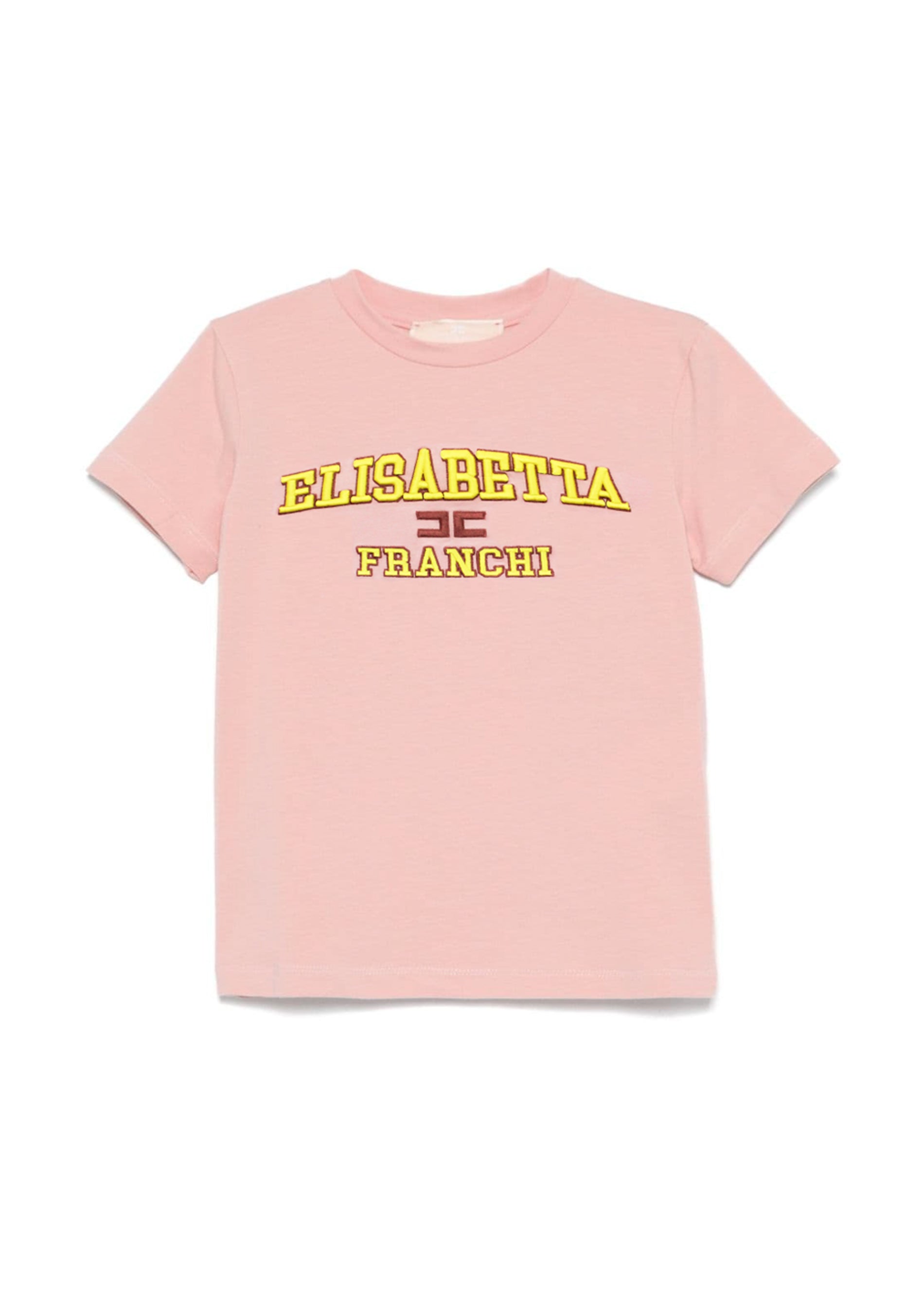 Elisabetta Franchi La Mia Bambina T-shirt Rosa con Stampa per Bambine