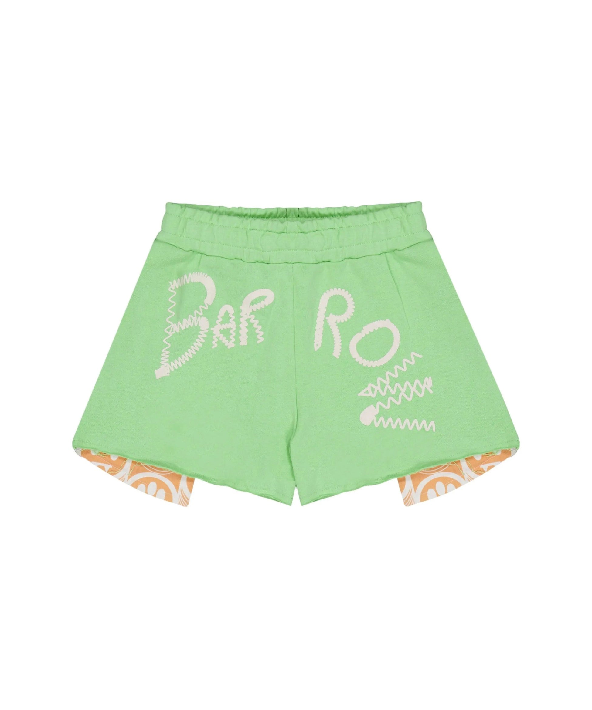 Barrow Kids Shorts Verdi con Stampa per Bambine