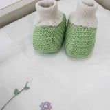 Marlù Scarpine Bianco/Verde pistacchio per Neonate