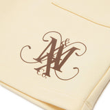 Max & Co Gonna Vaniglia con Tasche e Logo Stampato a Contrasto per Bambine