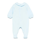 Moschino Kids Tutina Celeste con Stampa Toy per Neonati
