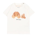 Palm Angels Kids Tripack T-Shirt Blu Grigio e Bianco per Neonati