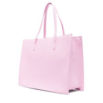 MSGM Kids Borsa Tote Rosa con Stampa per Bambine (
retro)