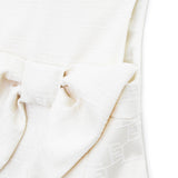 Elisabetta Franchi La Mia Bambina Abito con Logo Monogram con Fiocco