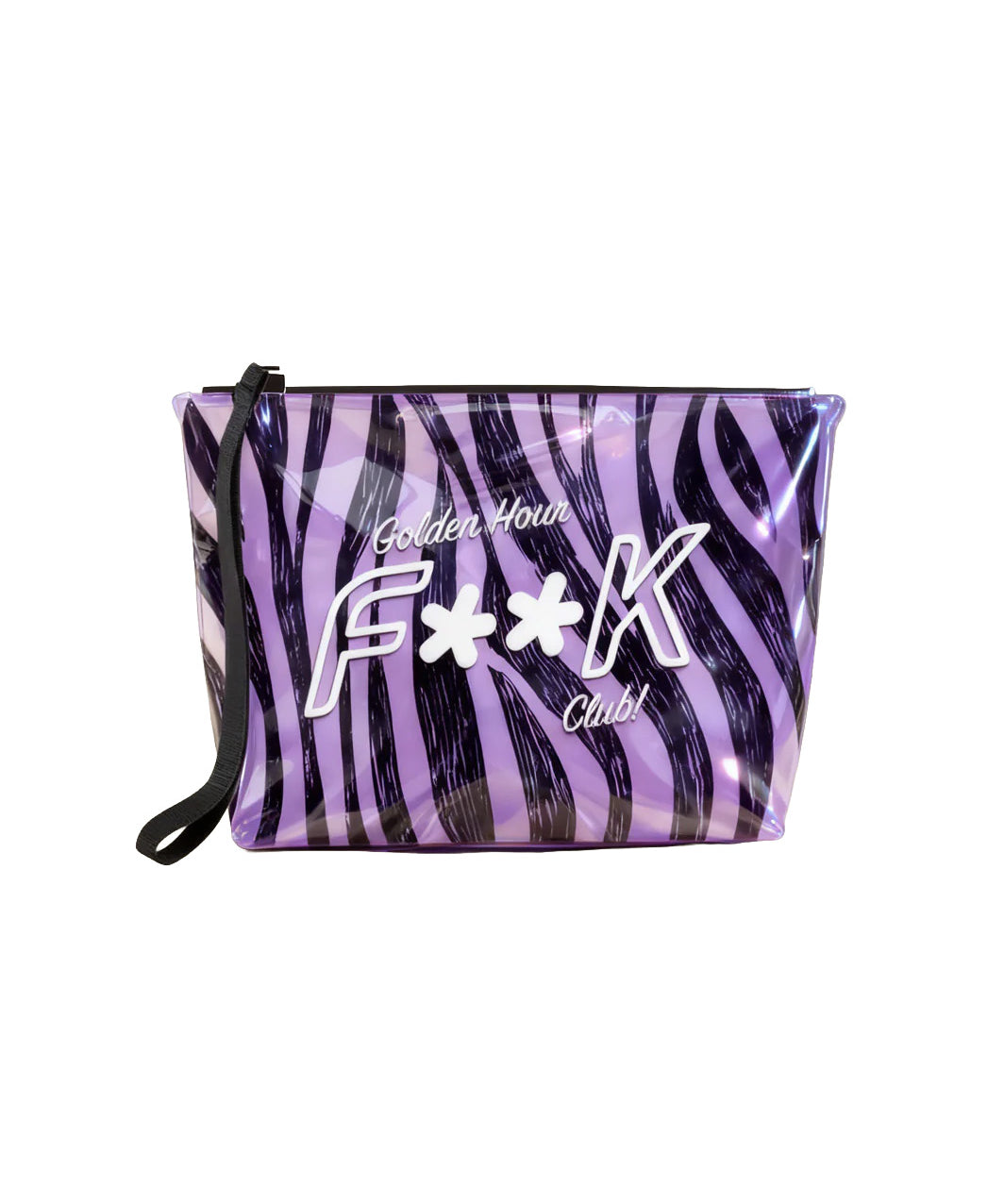 F**K Kids Pochette Fantasia Tigre Viola con Logo per Bambine