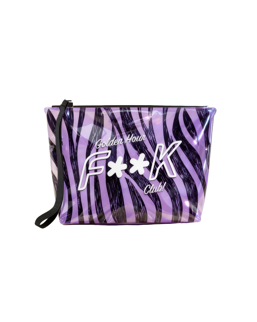 F**K Kids Pochette Fantasia Tigre Viola con Logo per Bambine