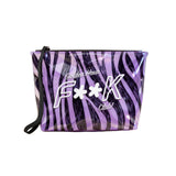 F**K Kids Pochette Fantasia Tigre Viola con Logo per Bambine
