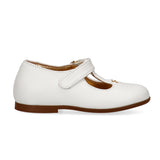 Elisabetta Franchi La Mia Bambina Ballerina Bianco/Oro con Logo per Neonate