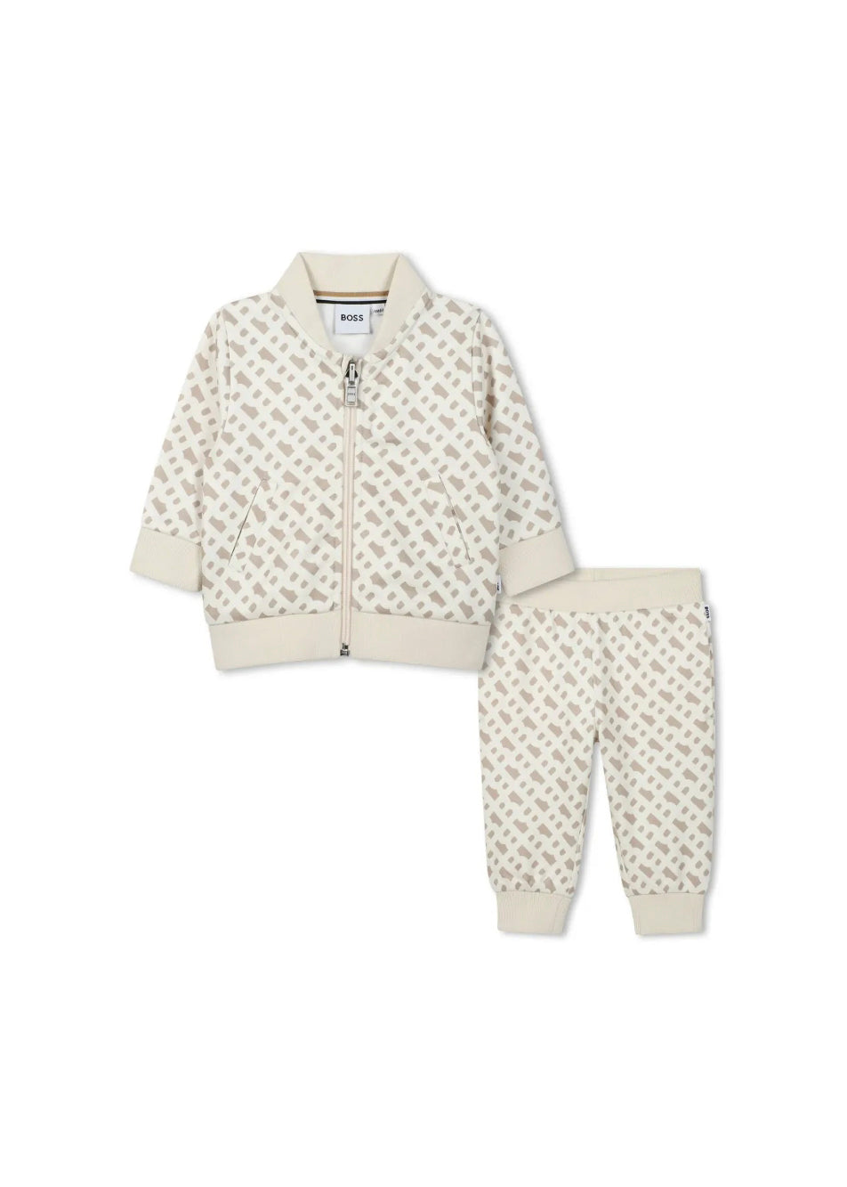 Boss Kids Felpa con Pantaloni Sabbia per Neonati